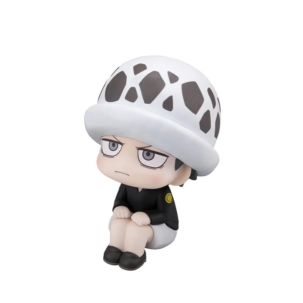 IN Stock Original MegaHouse Look up ONE PIECE Donquixote Rosinante Trafalgar D. Water Law Q-version 11Cm Anime Model Toys