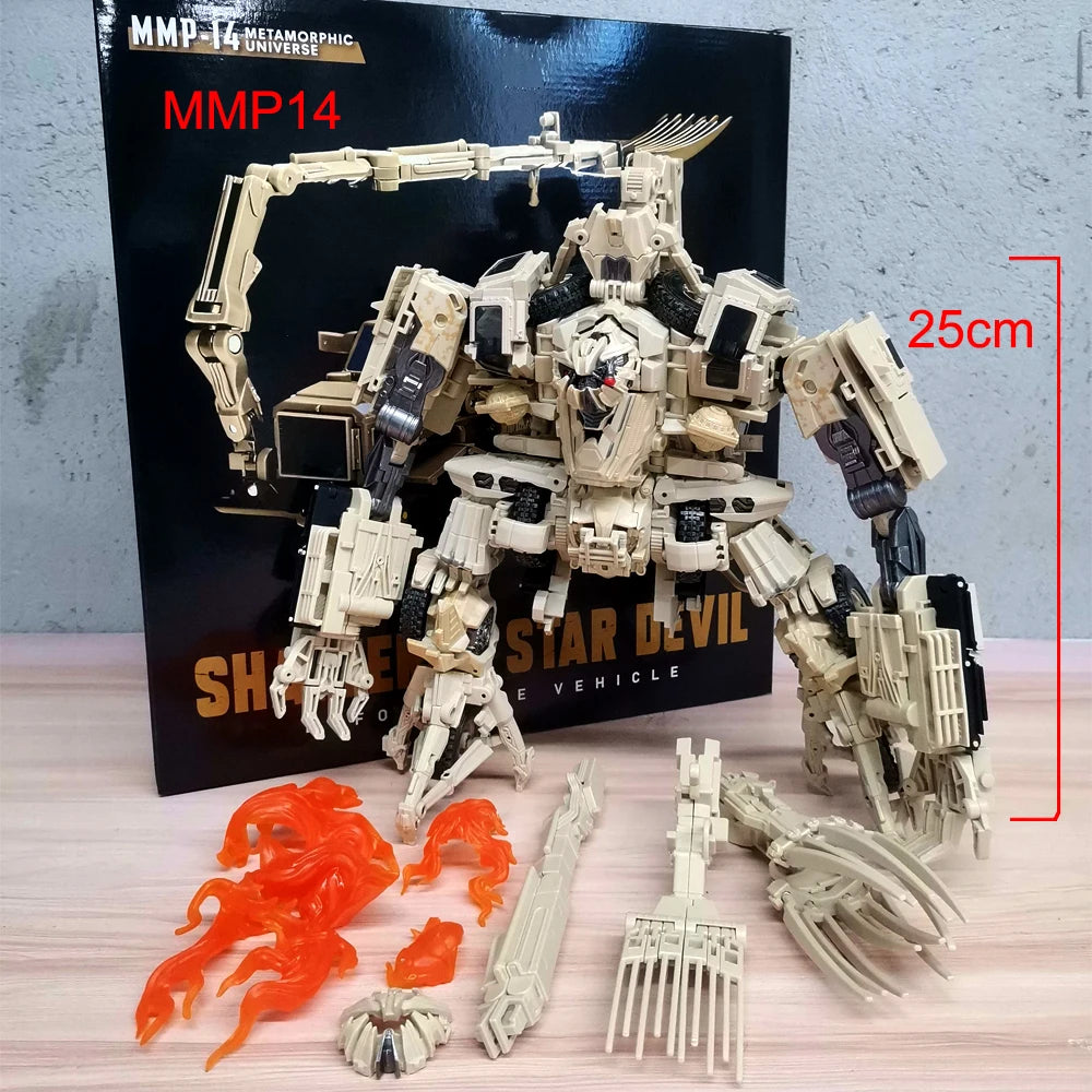 Transformation Toys Bonecrusher MMP14 Brawl Black Apple MPM14 Tank Car Action Figure Deformation Robot Anime Model