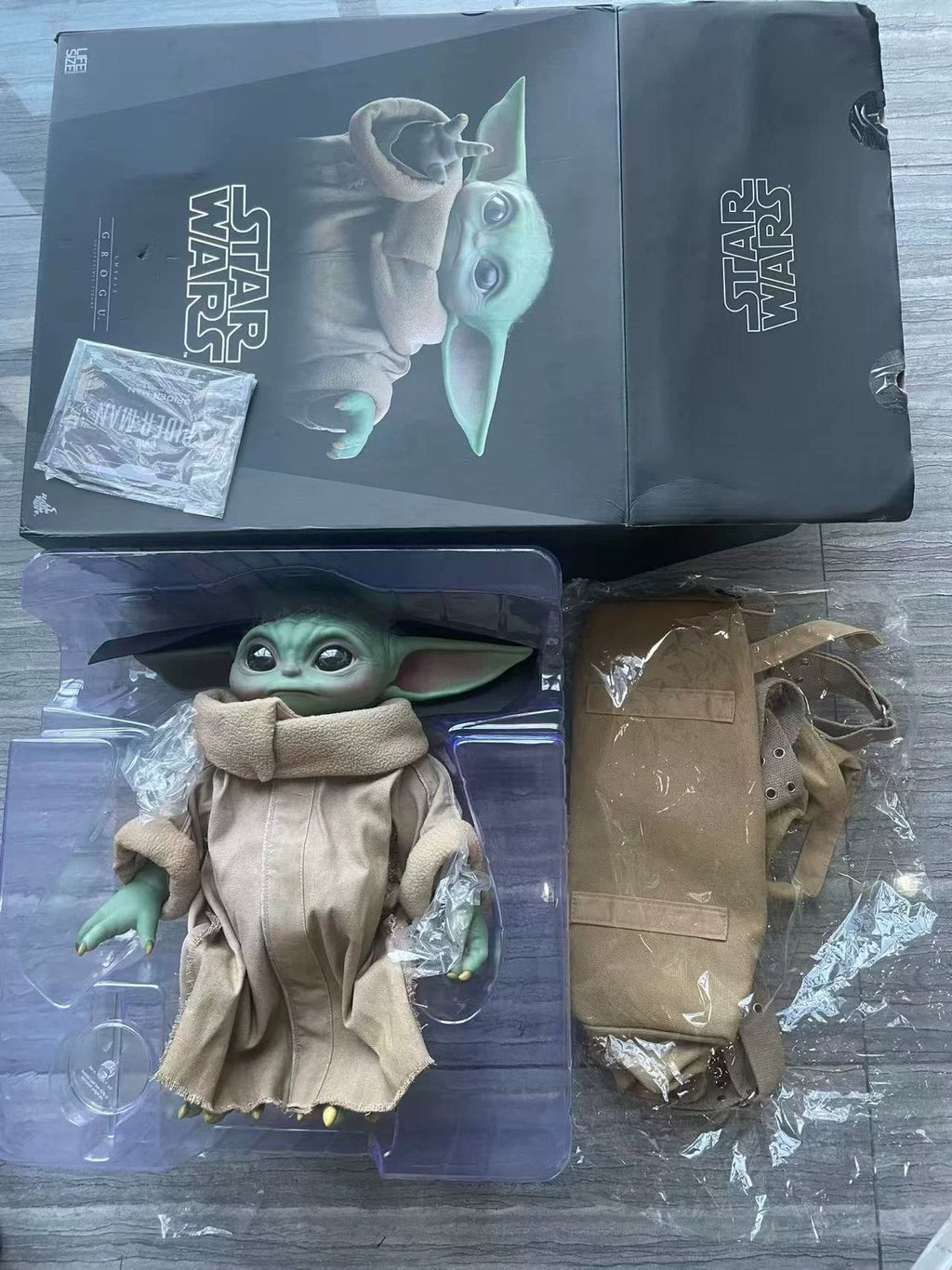 In Stock Hot Toys The Mandalorian Grogu 1:1 Scale 37.5cm Collectible Figure Anime Models Toy Doll Gift