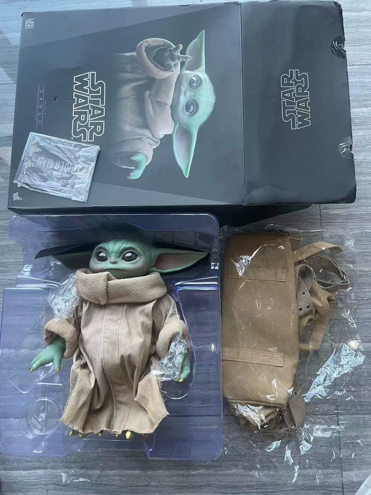 In Stock Hot Toys The Mandalorian Grogu 1:1 Scale 37.5cm Collectible Figure Anime Models Toy Doll Gift