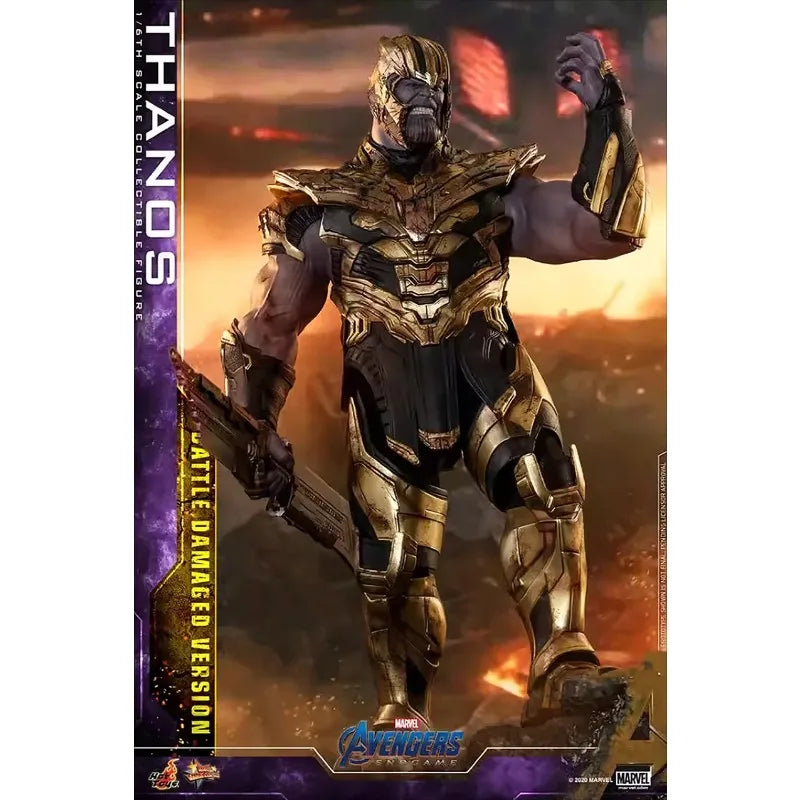 HotToys HT MMS564 1/6 Thanos4.0 Battle Damaged Edition 41.5cm Action Figure Model with Luminous Nano Gloves