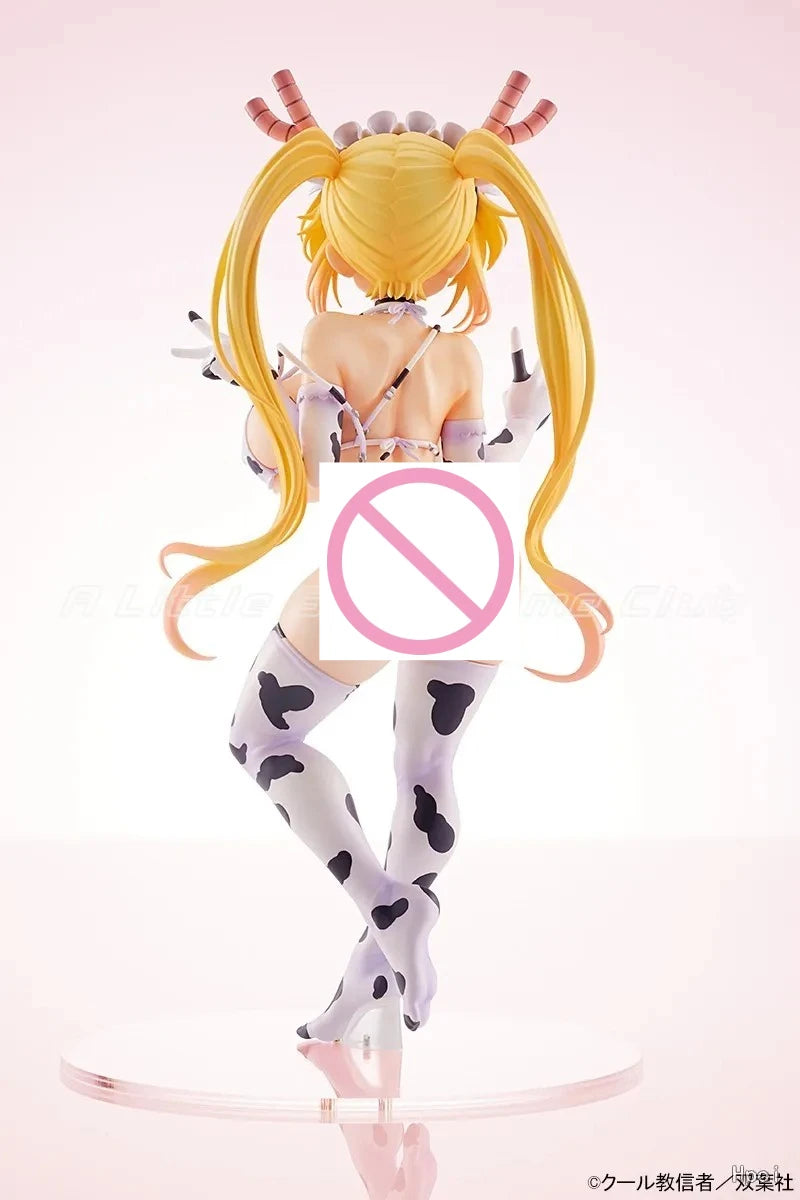 In Stock Original AMAKUNI Miss Kobayashi's Dragon Maid Tohru Cow Swimsuit Anime Figure Collection Model Gift Toys