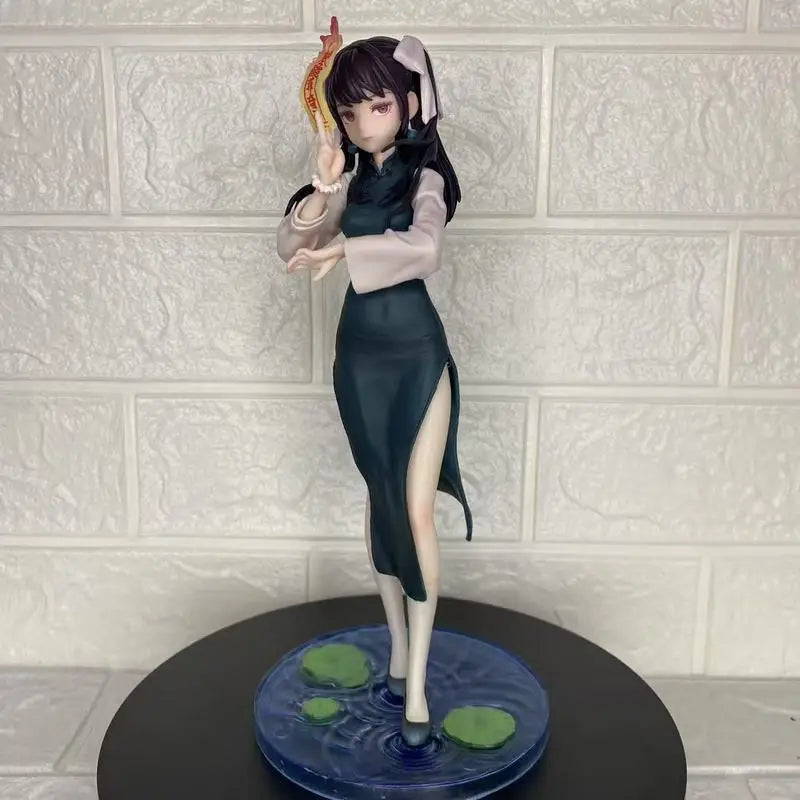 Anime Figures Xiangxi Little Sister 2d Cheongsam Battle Loli Figure 24.5cm Pvc Action Figure Desktop Ornament Collectible Toys