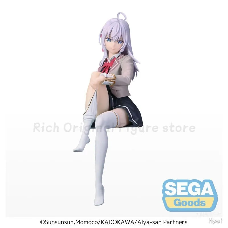 【In Stock 】Origina SEGA Alya Sometimes Hides Her Feelings in Russian PM Chokonose Figure Alisa  Anime Figure Collection Toys