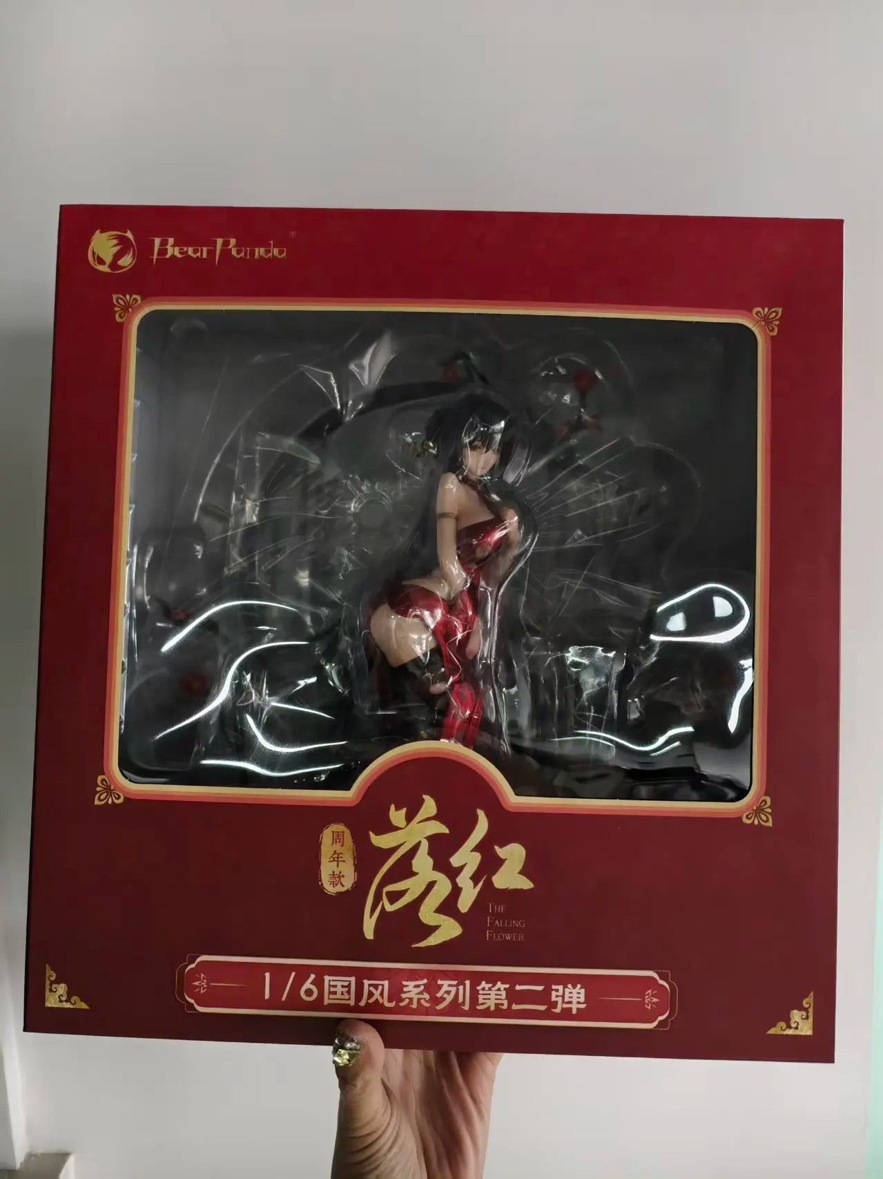 -In Stock Original BearPanda Chinese Style Series 1/6 Anniversary Model: Luohong  Anime Model Figure Collection Gift