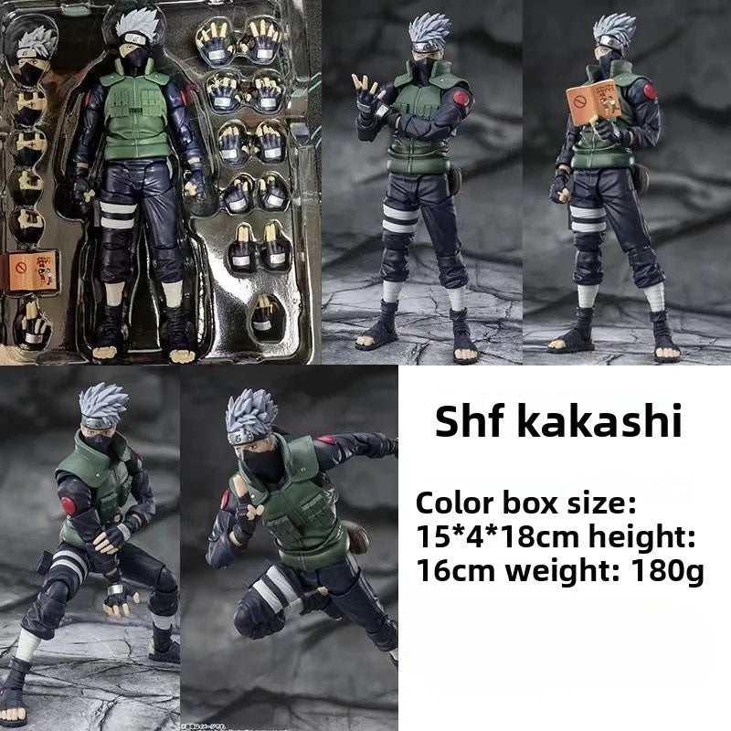 SHF Naruto Movable Naruto Sasuke Kakashi Uchiha Itachi Handmade Model Toy Doll naruto figure joytoy 1 18