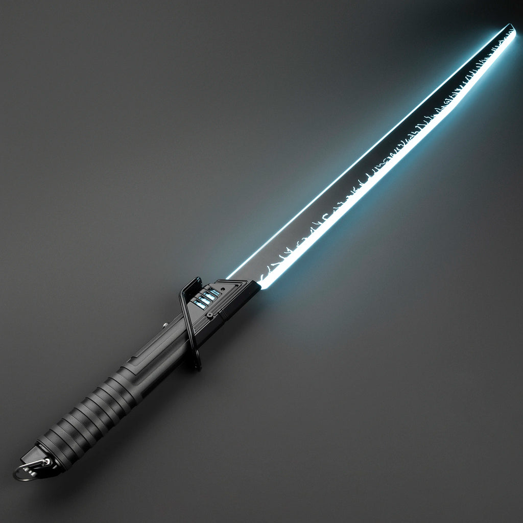 DamienSaber Dark Saber Xeno3.0 Pixel Sensitive Smooth Swing Lightsaber Heavy Dueling Metal Handle with Bluetooth Laser Sword