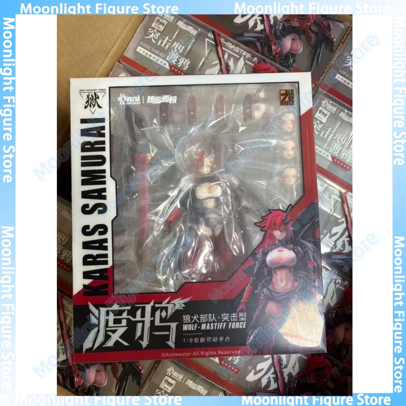 In Stock Animester Nuclear Gold Reconstruction Wolf Mastiff Force Karas Samurai 1/9 Anime Action Figure Toys Model Collection