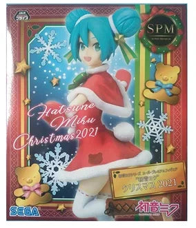 SEGA Original Anime Figure VOCALOID Hatsune Miku 2021 Christmas MIKU Action Figure Toys for Kids Gift Collectible Model Dolls
