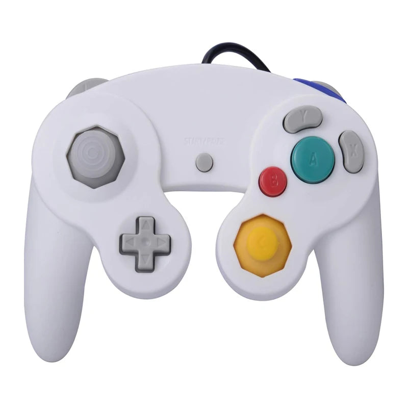 Portable Classic Wired Gaming Joypad Controller with Vibration Function Compatible with Wii NGC Gamecube Game Cube