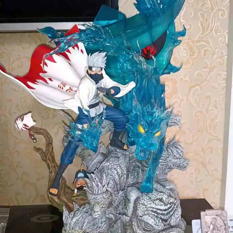 27cm Gk Naruto Hatake Kakashi Anime Figure Cs Sixth Generation Ninja Statue Decoration Collectable Action Doll Model Boy ToyGift