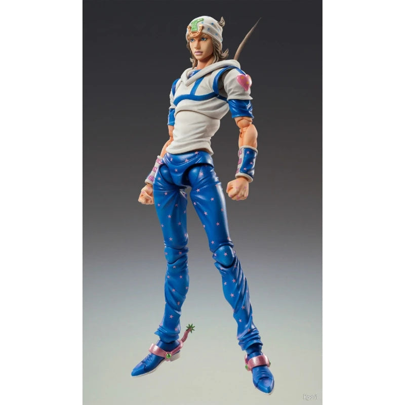 Medicos Super Action Statue Johnny Joestar 15cm Articulated Figure JoJo Steel Ball Run Collectible Gifts Toys Model Original