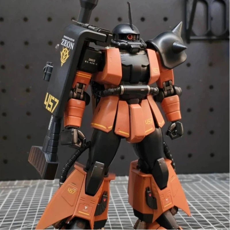 In Stock Bandai Pb Mg Ms-06r-2 Zaku Ⅱ Gabi Hazard Custom Mobile Suit Assemble Model Kit For Gundam Model Collectors Hobbyists