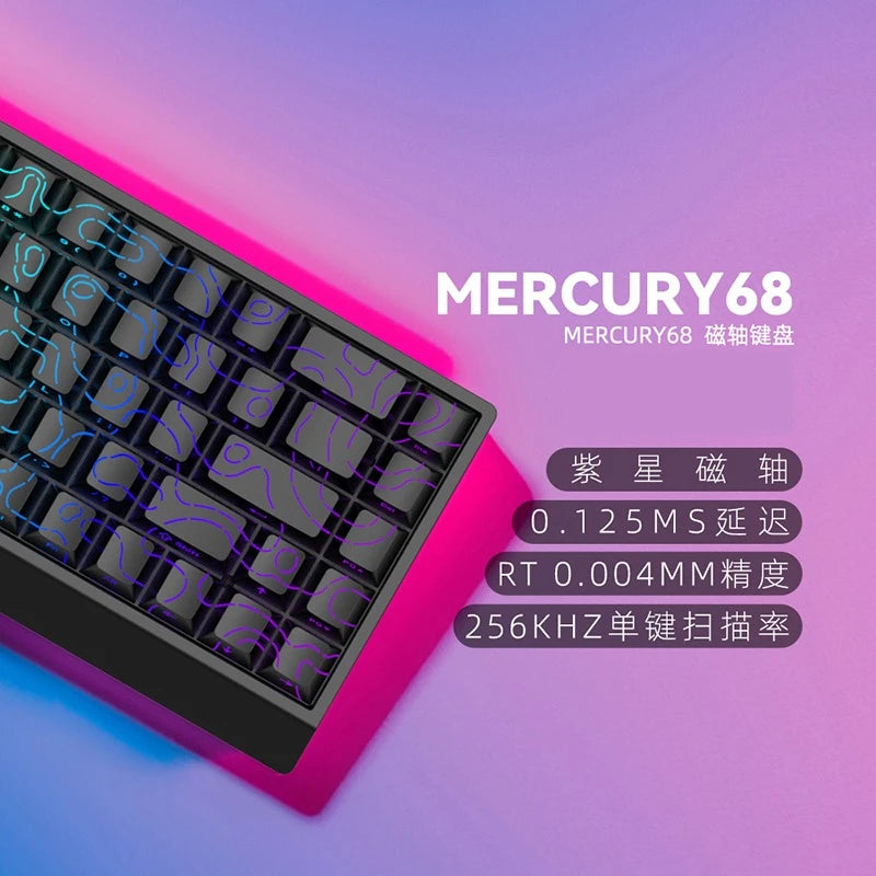 IROK CAROTMAS Mercury68 8K Магнитен превключвател Механична клавиатура за електронни спортове RGB с дълга батерия, персонализиран аксесоар за игри с гореща замяна