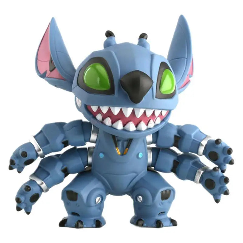 Stitch Mechanical Model Red Blue Gray Steampunk Robot Figure Anime Collectible Desktop Decor Stitch Figure Stitch Plush Toy