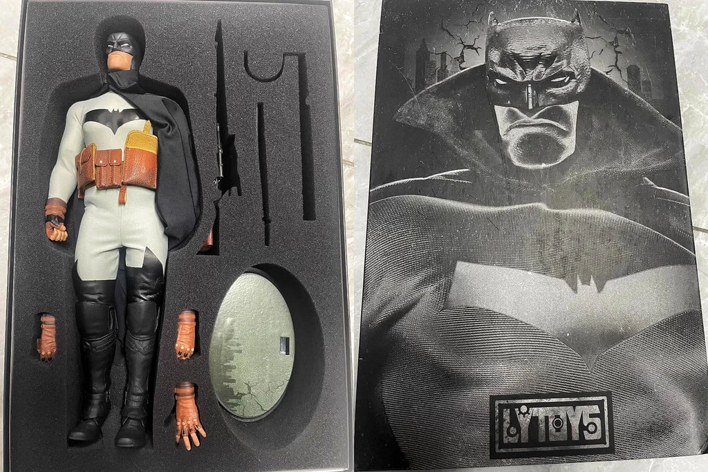 LYTOYS Batman Bat Son Action Figure LY001 Original Cloth Gown Collectible Superhero High Detail Sculpt Movable Joints Toy Gift
