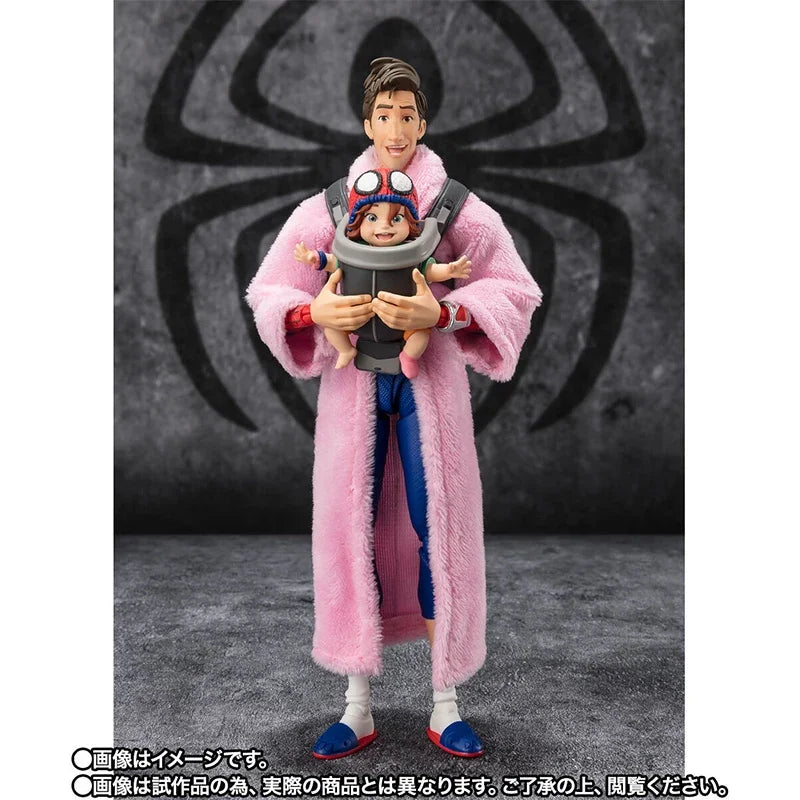 In Stock Bandai S.H.Figurats Spider Man Peter B Parker Mayday SHF Anime full action Figure Finished Model Kit Toy Gift for Kid
