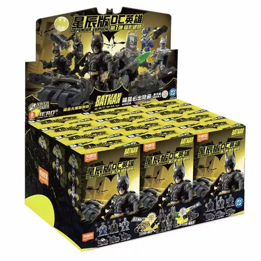 IN STOCK Original BLOKEES DC Batman GV01 Defender Set Armored Batmobile & Bruce Wayne Figure Doll  Collectible Toy Perfect Gift