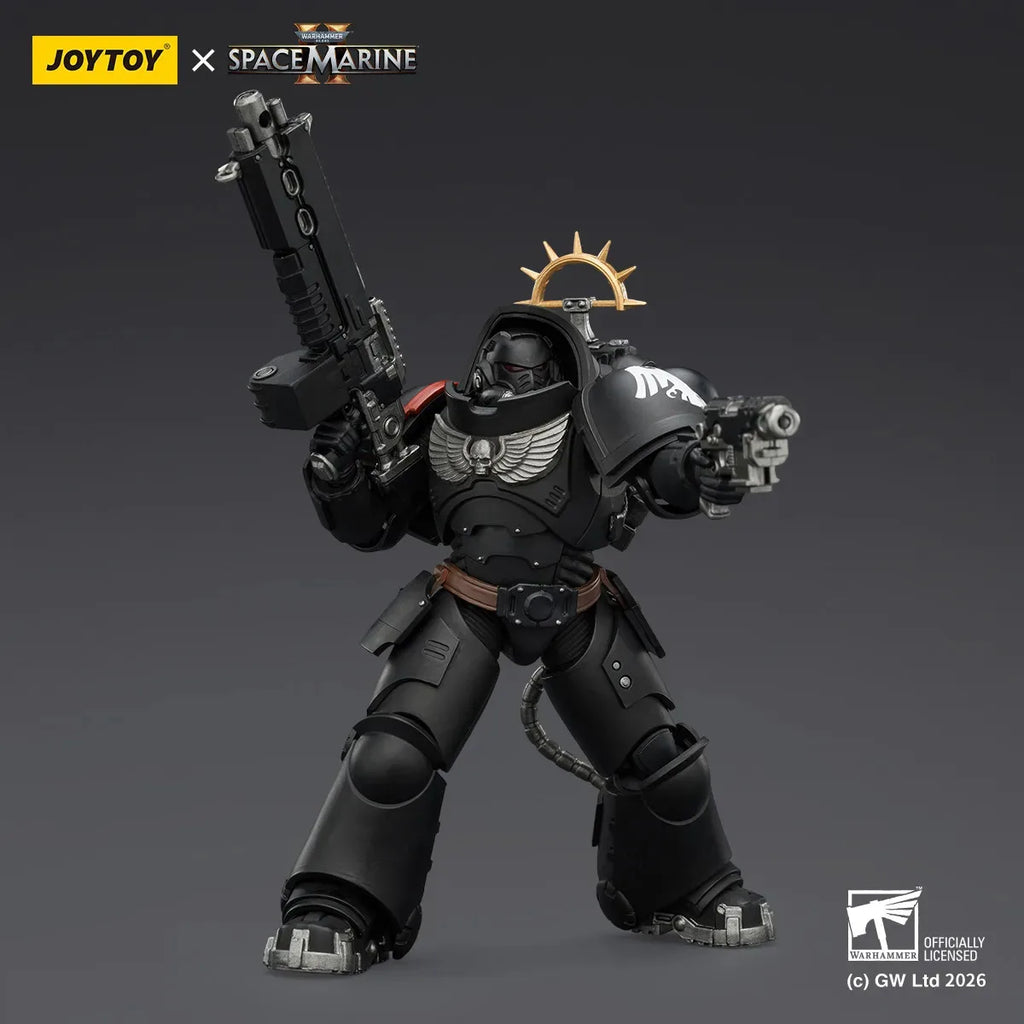 JOYTOY Warhammer 40000/40k Game Edition Raven Guard Heavy Intercessor with Heavy Bolt Rifle and Bolt Pistol Action Figure Doll