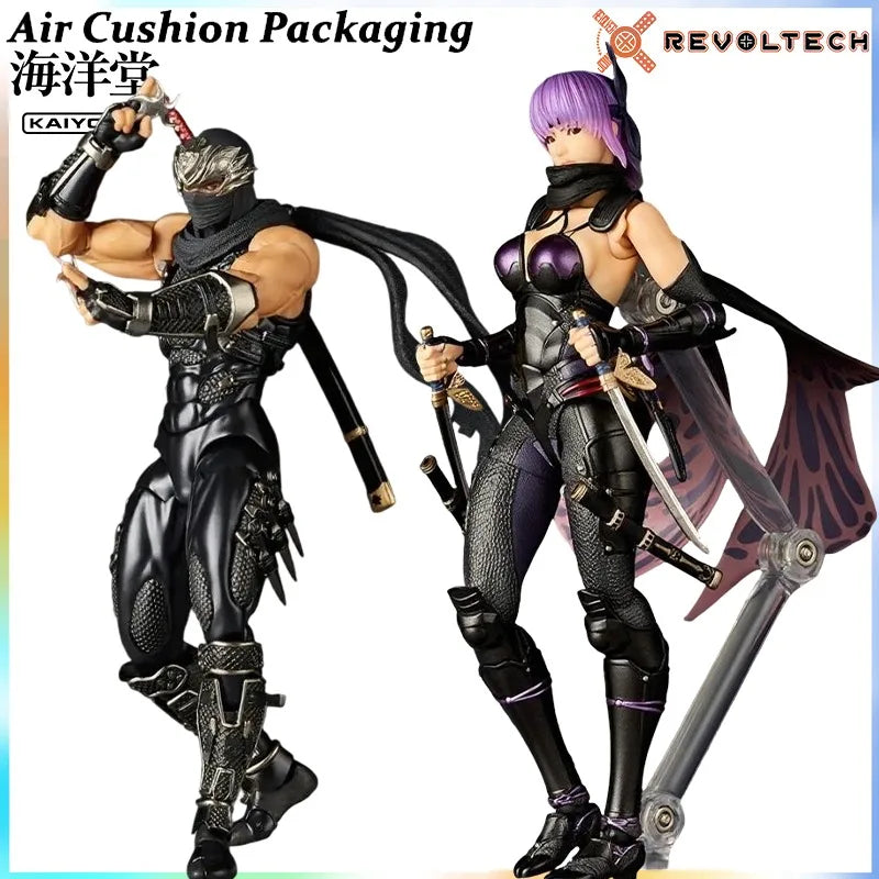 Kaiyodo Genuine Revoltech AMAZING YAMAGUCHI Series Ninja Gaiden Ayane‌ Ryu Hayabusa‌ Kasumi‌ Anime Game Action Figures Model Toy