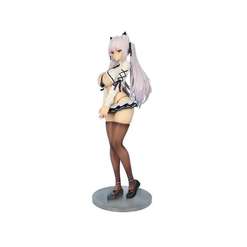 Beauty Girl Figurine Standing Shy Alvina 26cm Sexy Uniform Figure Ornament Anime Collect Periphery Toys Kawaii Model Doll Gifts