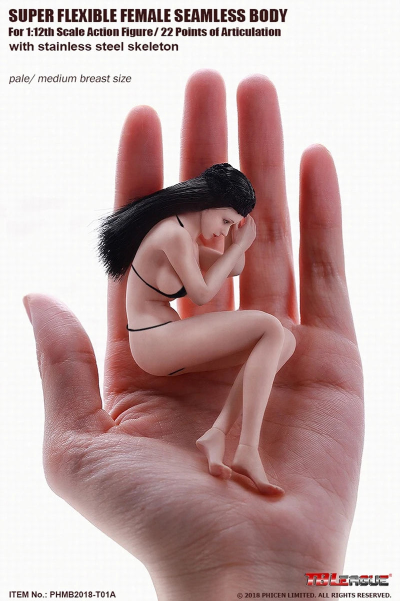 TBLeague Phicen 1/12 Scale TM01A TM02A T01A T01B T02A T02B T03A T03B T04A T04B T05A T05B Female/Male Pale/Suntan Body With Head