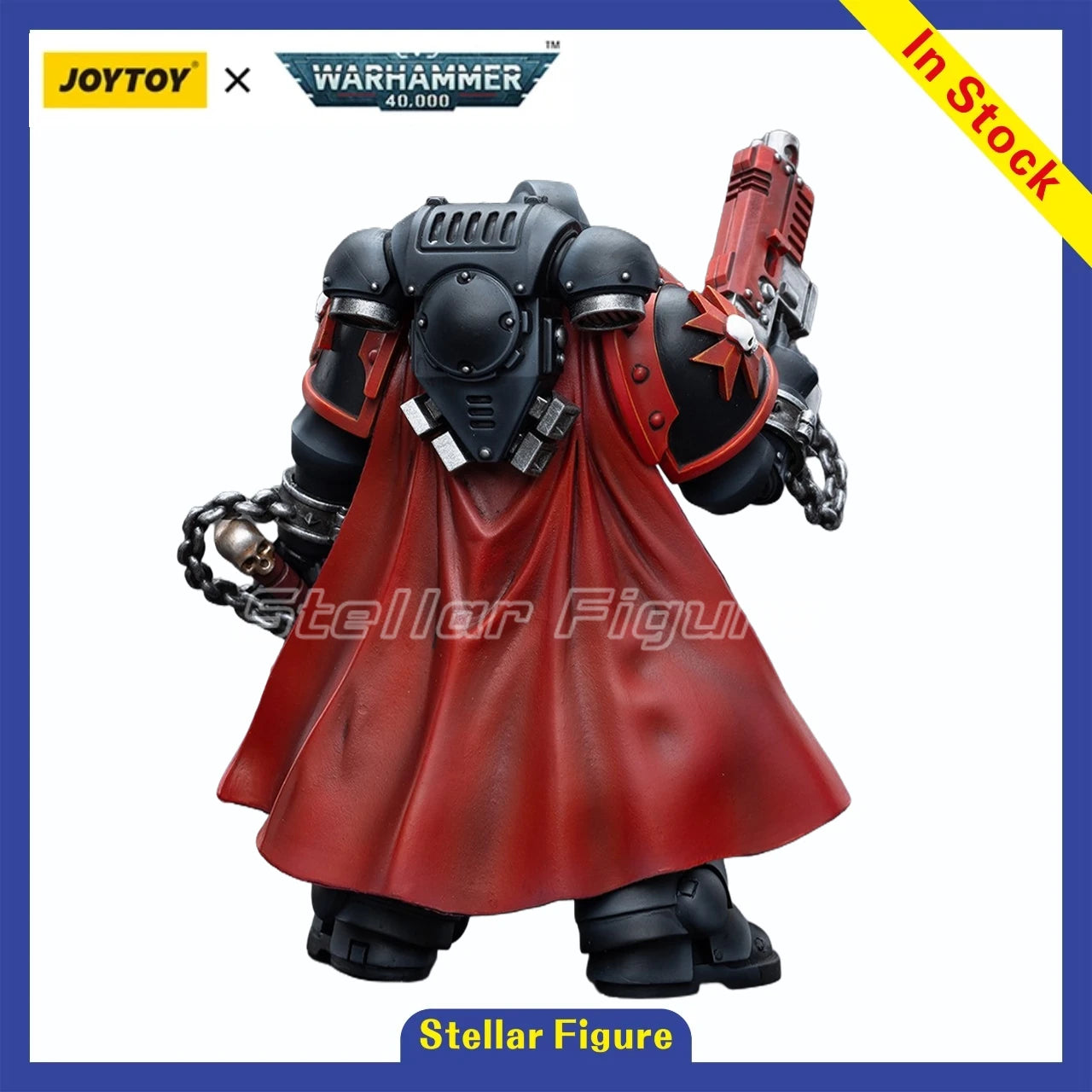 【SF】JOYTOY 1/18 Action Figure Black Templars Primaris Sword Brethren Harmund Model Toys Gifts Collection Ornaments