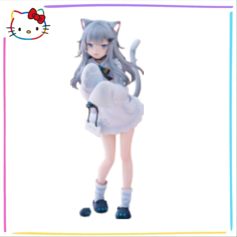 -In Stock Original F:NEX Nacho Cat 22cm Anime Decorative Cute Figure 1/7 Statue Model Collection