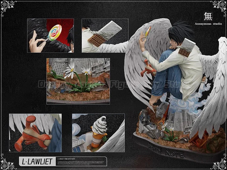 【In Stock】Anonymous Studio DEATH NOTE L.LAWLIET White Wing Ver GK Figure Gift