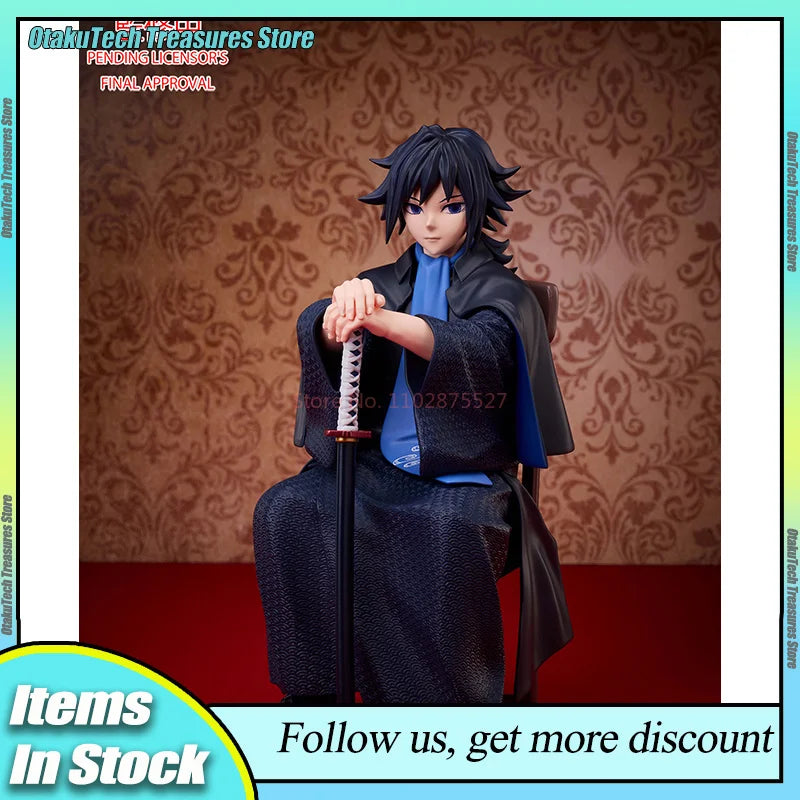 Demon Slayer Shinazugawa Sanemi 16cm Action Figures Model Iguro Obanai Anime Peripheral Collection Decoration Birthday Xmas Gift