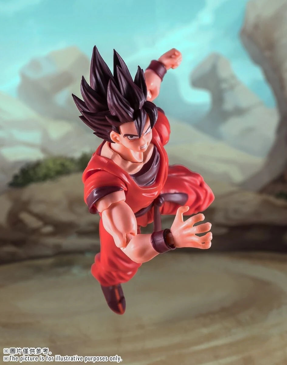 Demoniacal Fit Dragon Ball Z SHF Son Goku Kaio Ken Scarlet Martial Artist 16000 Power Level Action Figure Collectible Model Gift