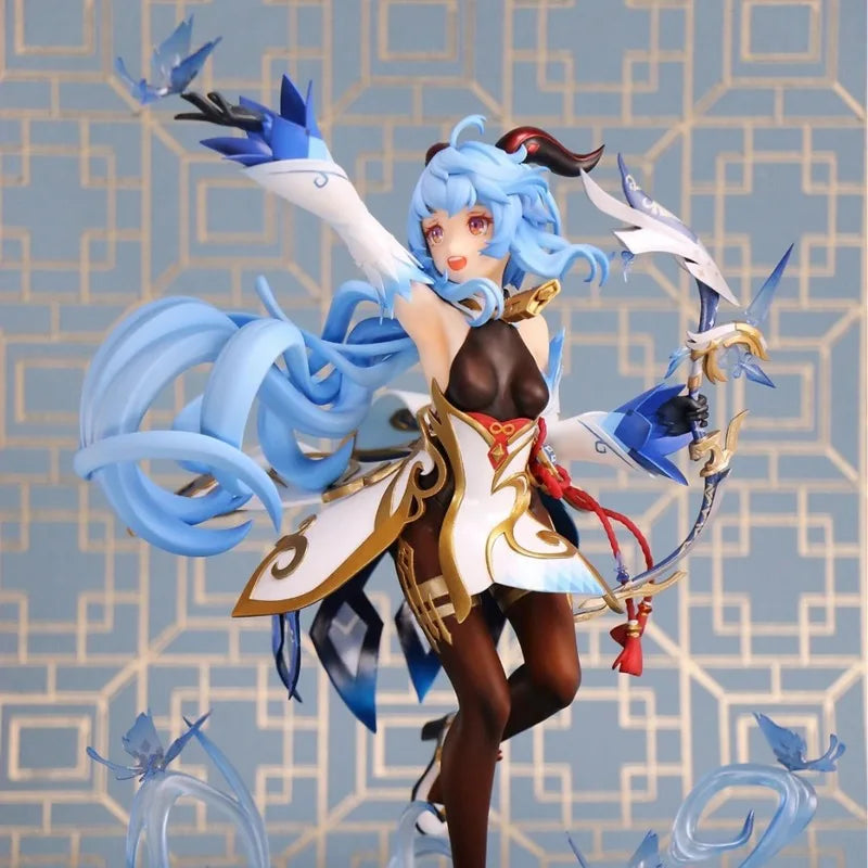 28 см Genshin Impact Game Figure Ganyu Action Figure Peripheral Statue Beauty Grill Collectionmodel Doll Decor Decor Surprise Gifts