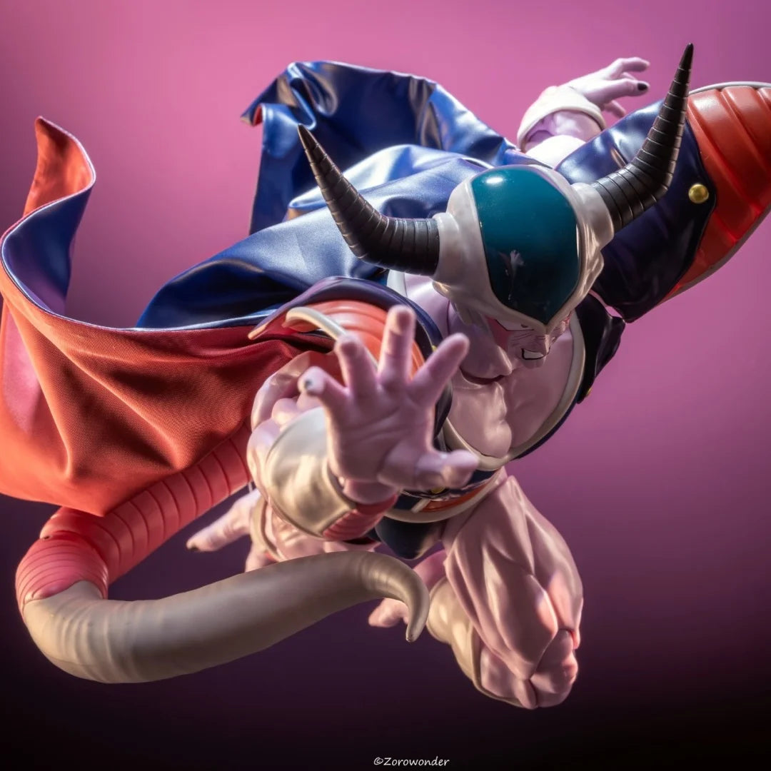 Dragon Ball SHF Anime NEW Handmade King Cold Father of the Frieza cloak clothes Built In Iron Wire Is Suitable for 1/12 Toys ﻿