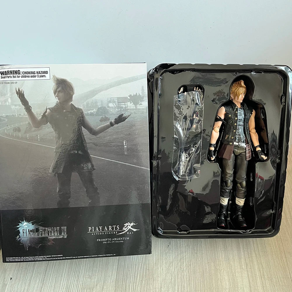 PLAY ARTS Figure Prompto Argentum Action Figure Anime Model Toy Joint Movable Decoration Collection Doll Christmas Gift