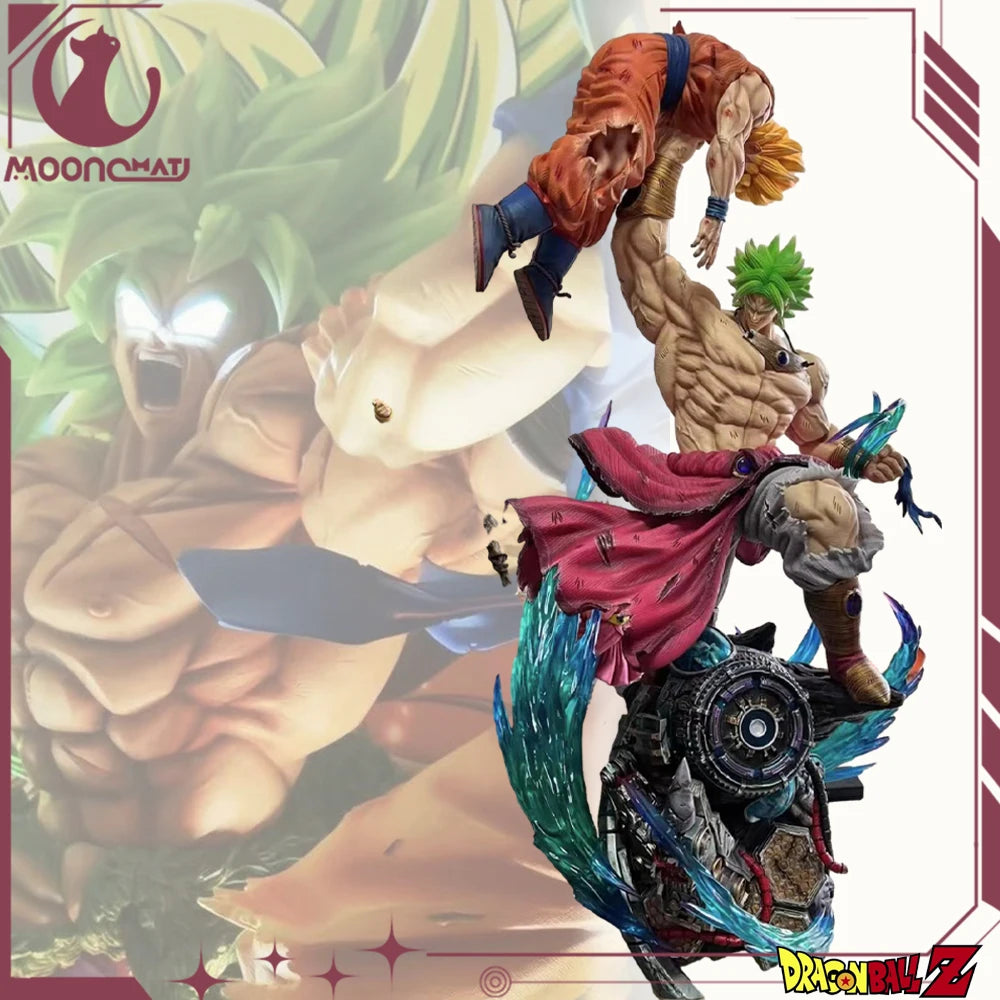 Broli Vs Goku Anime Figure Dragon Ball Broli 28cm Figurine Pvc Statue Model Doll Desk Decoration Collectible Toys Christmas Gift