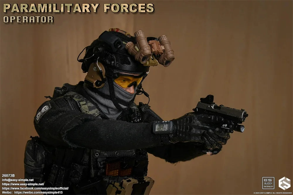 Scale 1/6 For Sale Easy&Simple ES 26073B ES 26073 FOG Soldier Doll Unit Operation Full Set Moveable Action Figure About 12" Gift