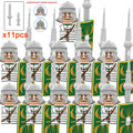 11pcs Medieval Dragon Knights Heavy armor Bricks Assemble Action Figures accessories Model