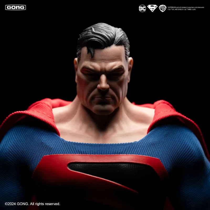 Original GONG DC Heavenly Kingdom Descends Superman Shazam DC Silent Batman 1/12 Cloth Clothed Movable Doll Collection Play