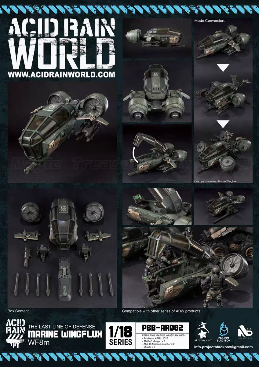 【Pre-sale】Acid Rain War PBB-AR002 Marine Wingflux WF8m 1/18 Action Figure Model Toy