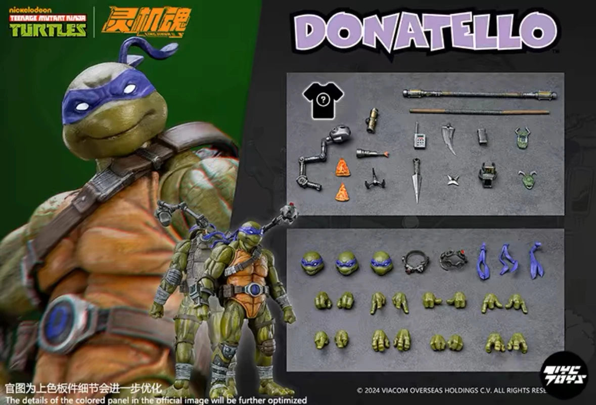 Original LING JIHUN Ninja Turtles Leonardo Raphael Figure Model Collection Toy Gift