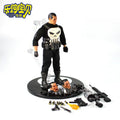 In Stock Marvel 1/12 Mezco Ant Punisher Sdcc Boo Bu Movable 6 Inch Figure Model White Punishment Uncle Skeleton Carving Toy