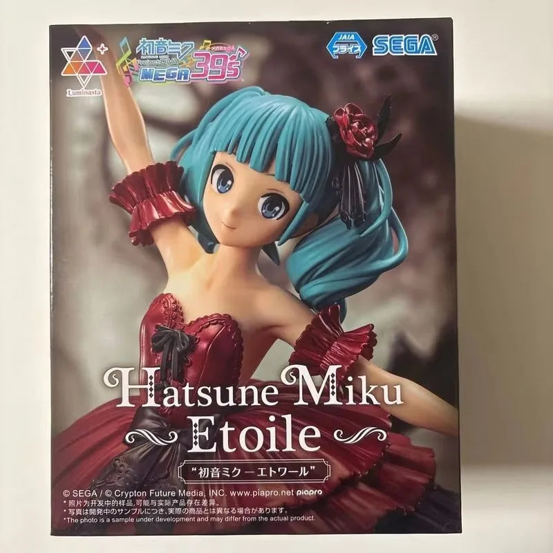 In Stock  Project DIVA  SEGA Luminasta Hatsune Miku: Project  “Hatsune Miku-Star” PVC 19CM Anime Action Figures Toy Gift