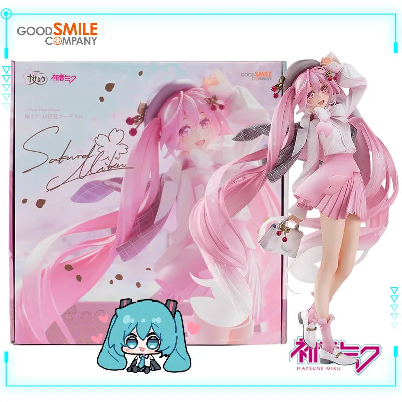 GSC Original Genuine Vocaloid Hatsune Miku 1/6 Sakura Hanami Outfit Ver. 28cm Collections Model Anime Girl Toy Figures Xmas Gift