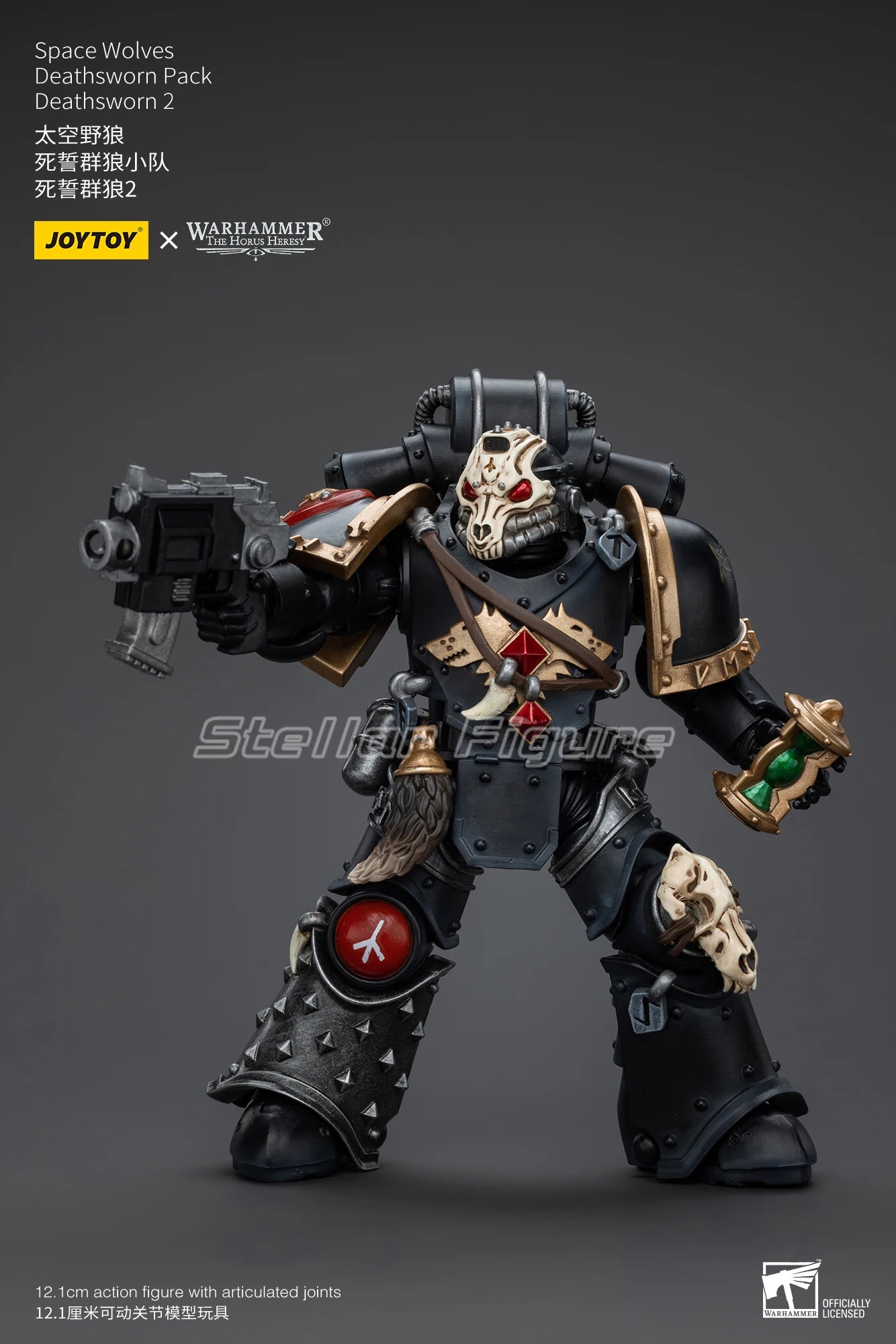 【SF】JOYTOY Warhammer 40K 1/18 Action Figure Space Wolves Deathsworn Pack Deathsworn 2 Anime Model Toys Gifts