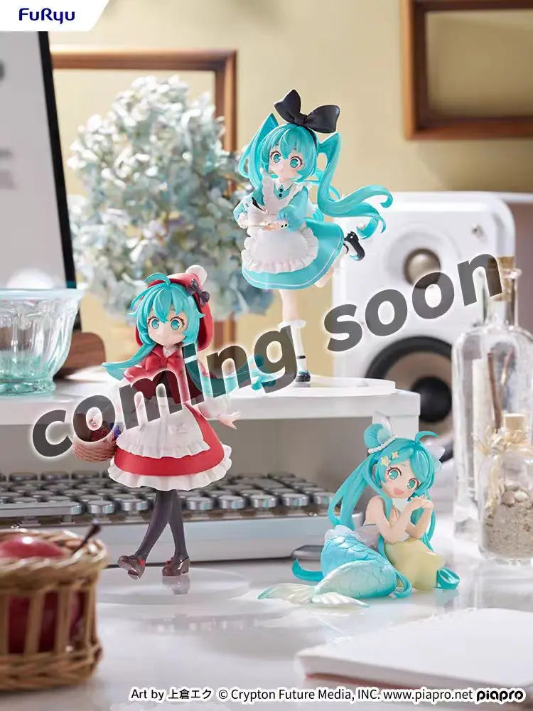 Furyu Original Hatsune Miku Collection Noodle Stopper Doll Series Anime Figure Action Figurine Model Figuarts Toys