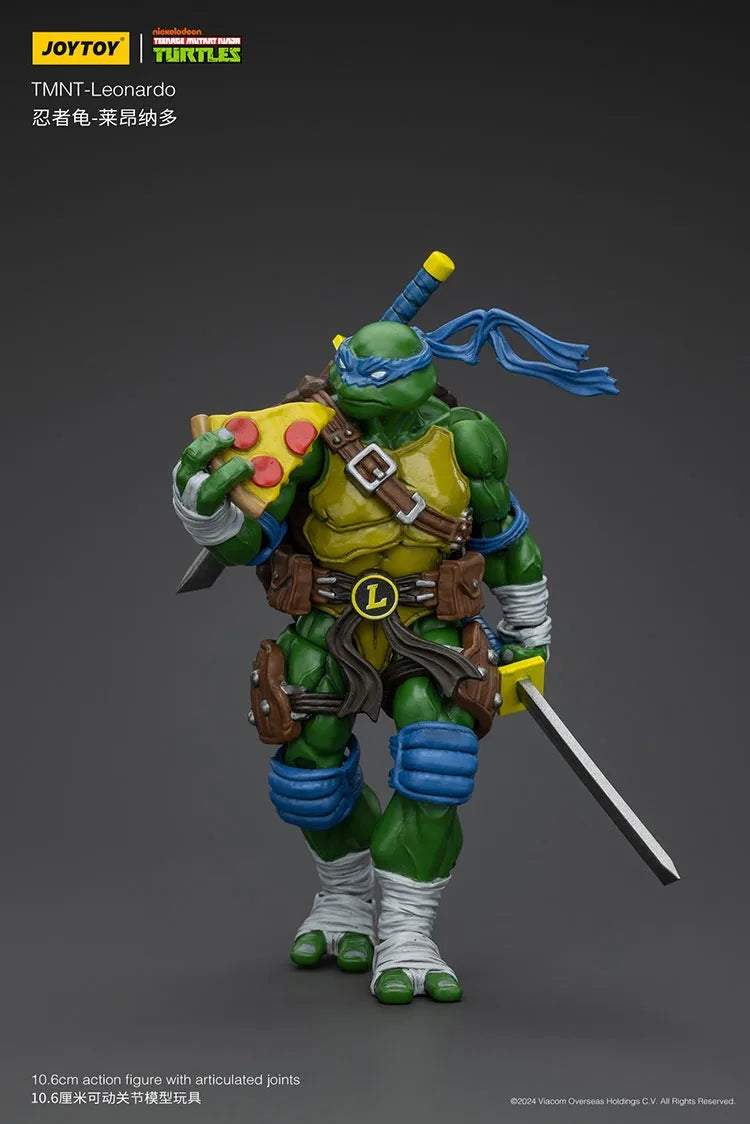 JOY TOY TMNT Leonardo Actionfiguren Originalpuppe Dekoration Geschenksammlung Garage Modellbausätze