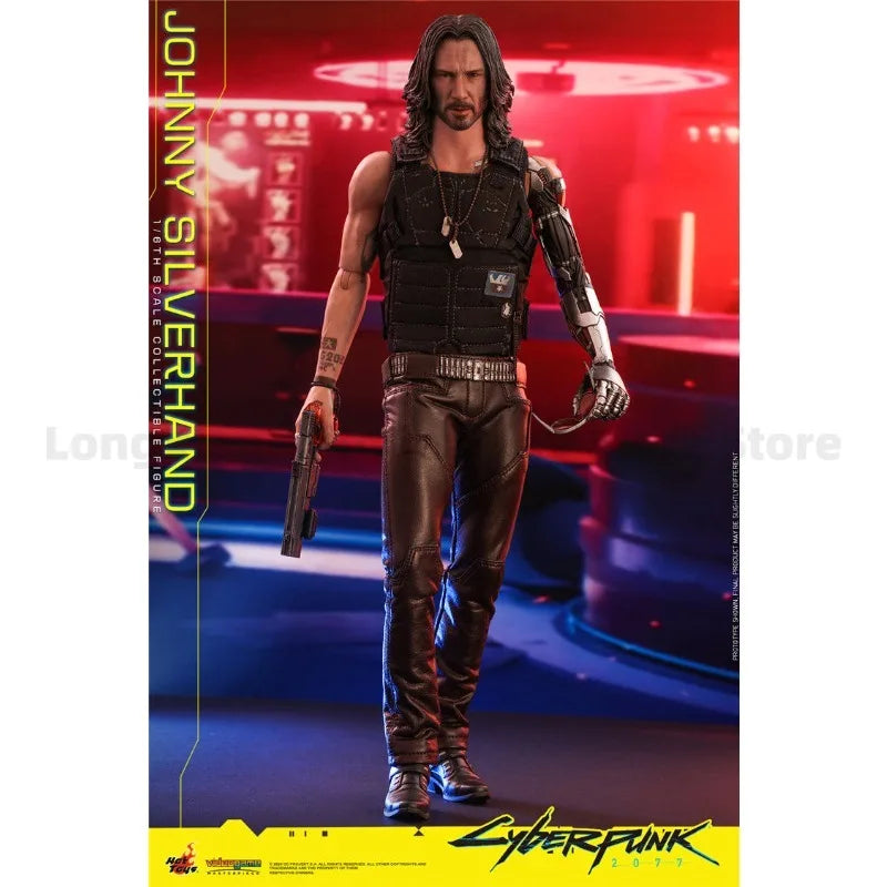In Stock HOTTOYS HT VGM47 Cyberpunk 2077 Johnny Keanu Reeves Action Figure Model Gift Collection