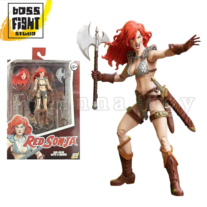 [Pre-Order]Boss Fight Studio BFS 1/18 Action Figure Red Sonja Hero H.A.C.K.S. Red Sonja Anime Model For Gift