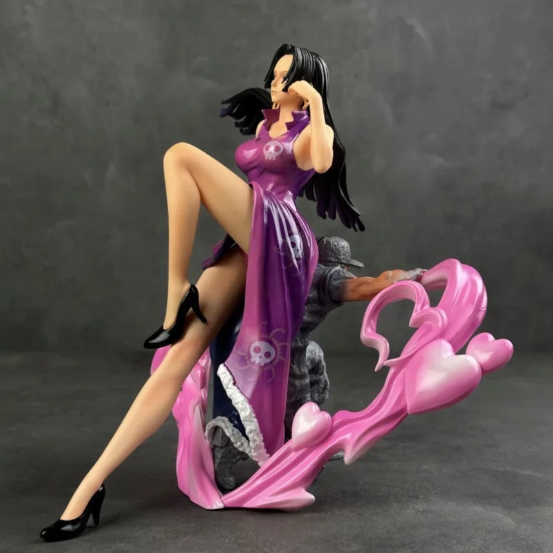 20 см One Piece Аниме Фигурка Boa Hancock Фигура Empress BT Седнала Поза Фигурка PVC Gk Статуя Модел Кукла Колекция Играчки Подарък