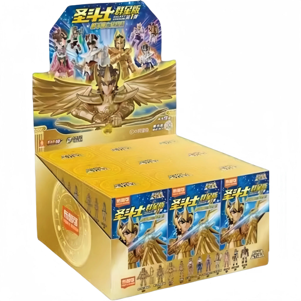 Blokees Saint Seiya Galaxy Version 01 Aiolos Shura Ikki Shun Jabu Marin Assembled Model Toys Bloks Group Gold Saint Kids Gift
